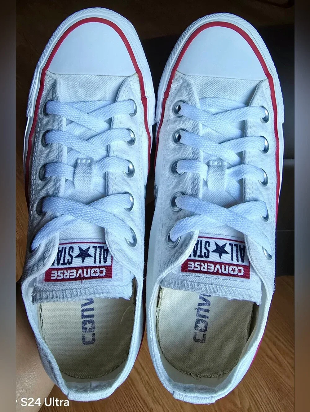 Sz 4 Men's/6 Women's CONVERSE CTAS WHITE LOW Casual Shoes - Picture 6 of 8